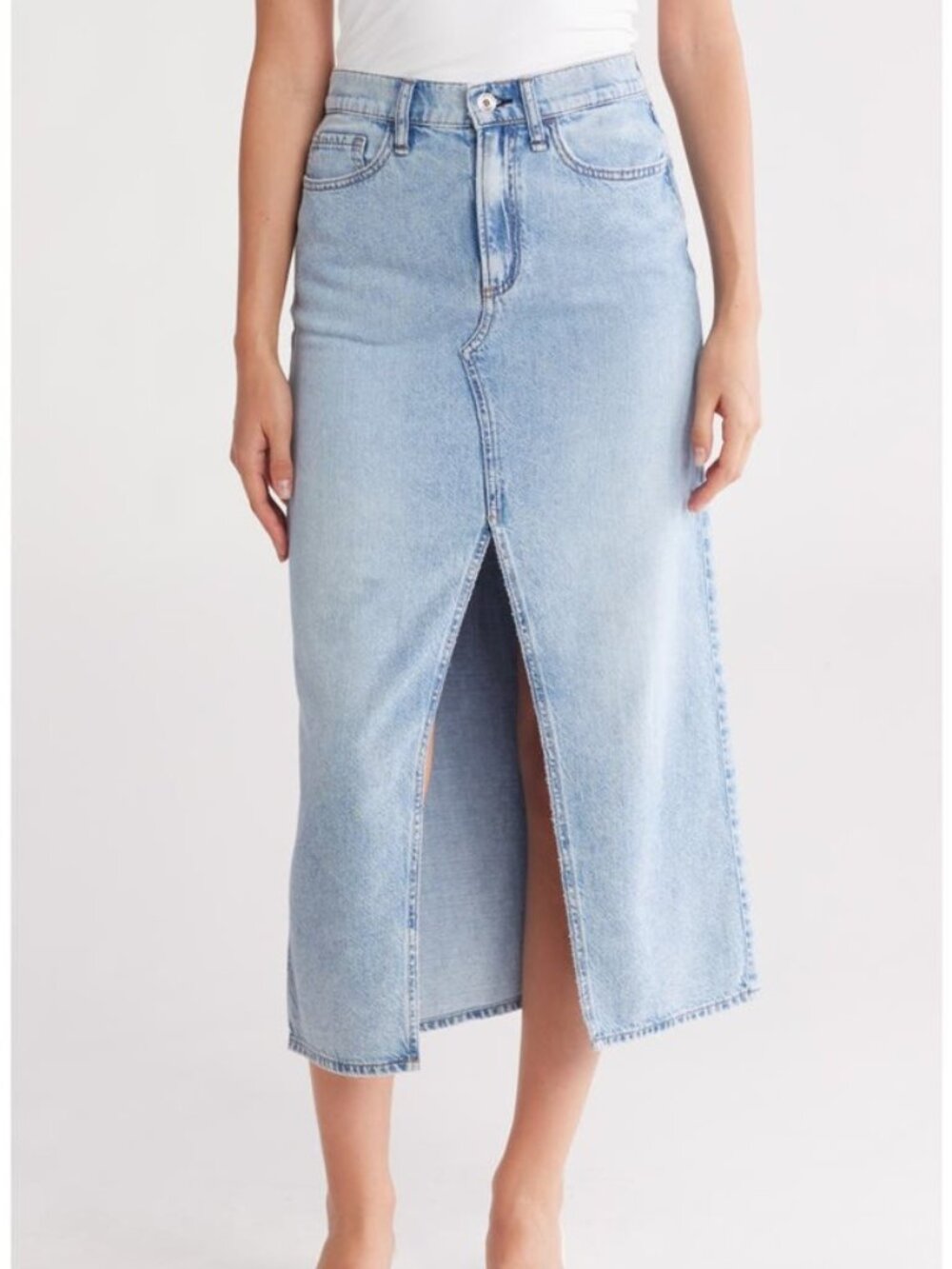 rag & bone Claire Denim Midi Skirt sz 29 - Picture 1 of 2